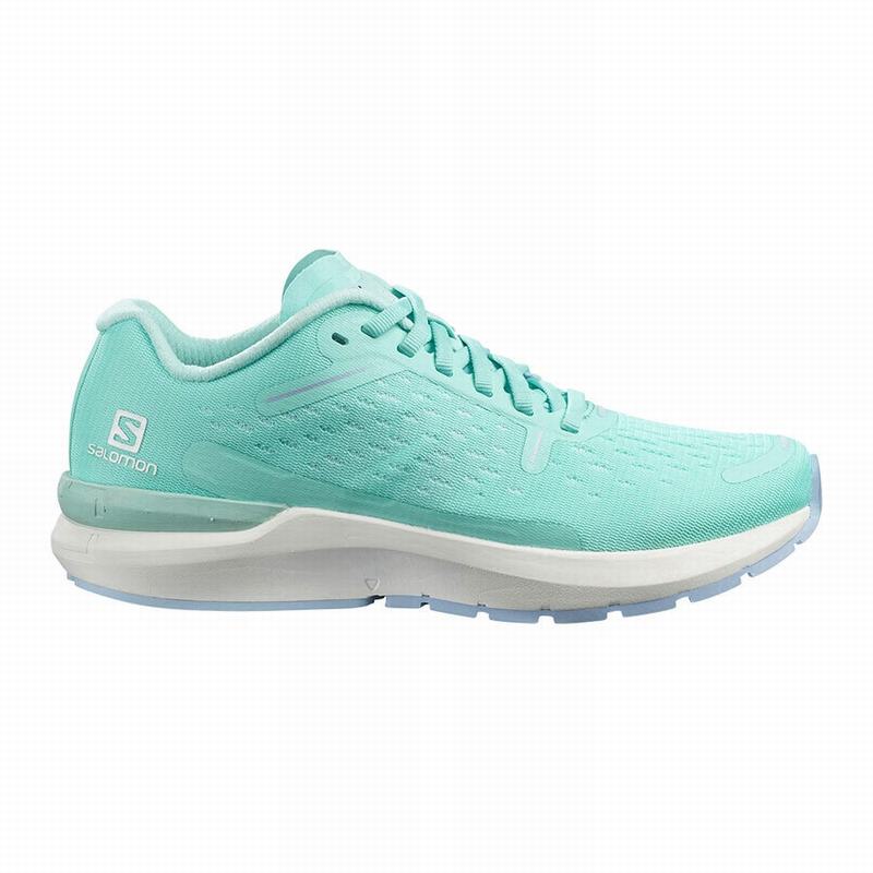 Salomon Israel SONIC 4 BALANCE - Womens Road Running Shoes - Brown Turquoise/White (XLKG-74065)